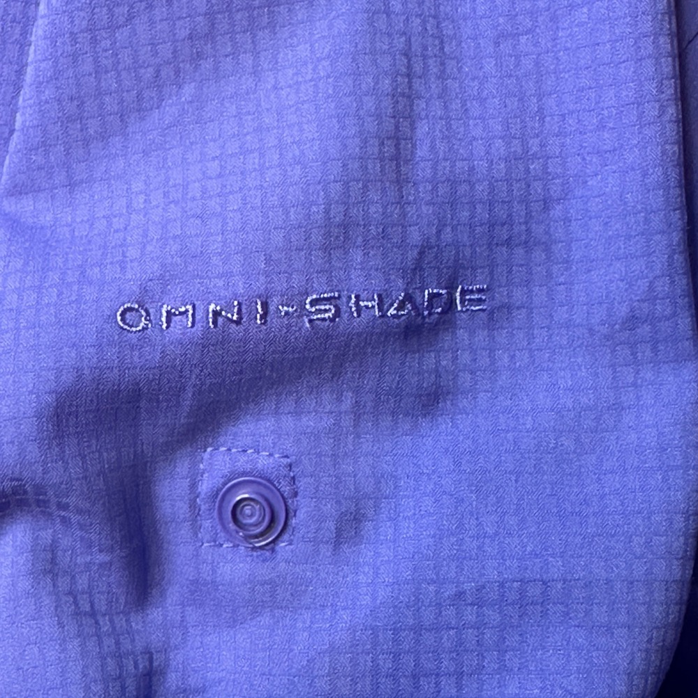 Columbia Shirt Womens XL Blue Silver Ridge Long Sleeve Omni-Shade Hiking Top - Picture 5 of 10